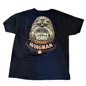Chewbacca Wing Man Star Wars Disney T Shirt Men's XL Black